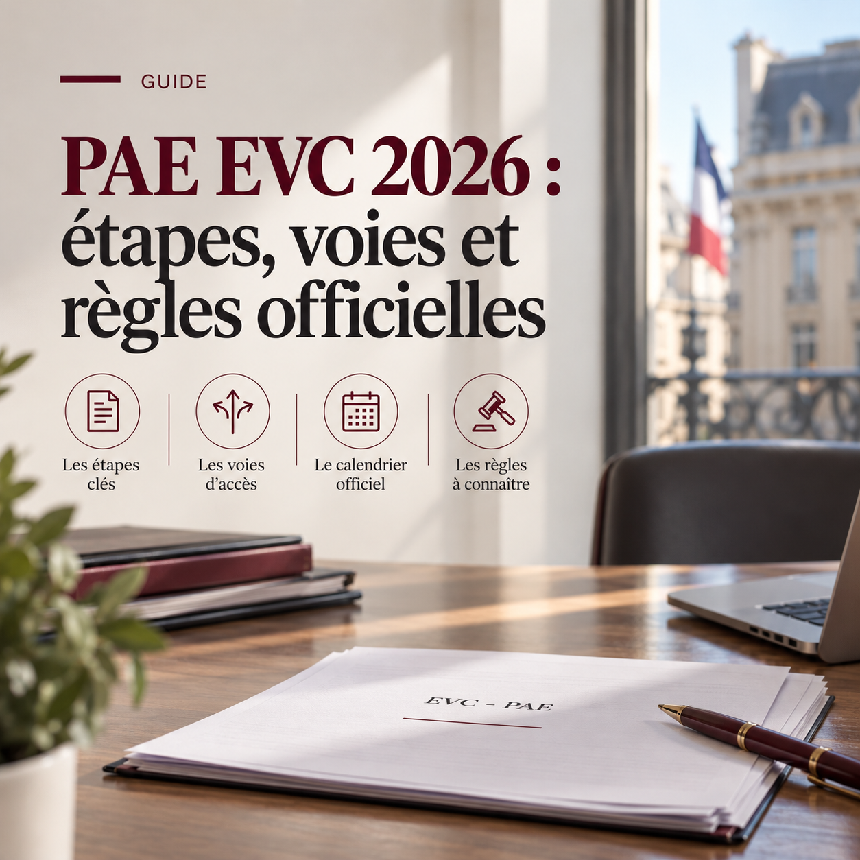 PAE EVC 2026 : étapes, voies et règles officielles
