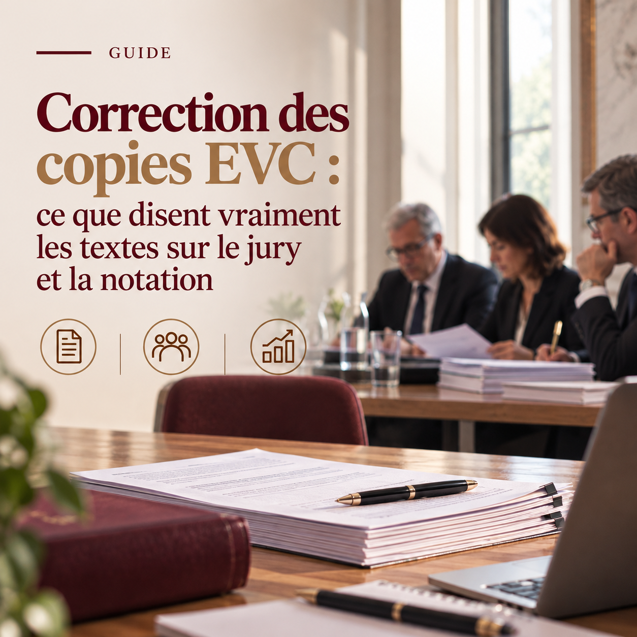 Correction des copies EVC : jury, notation et note éliminatoire